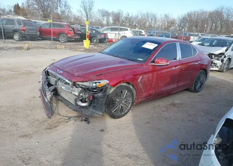 2019 Genesis G70 2.0T Advanced из США, поврежденный, VIN KMTG44LA5KU017923